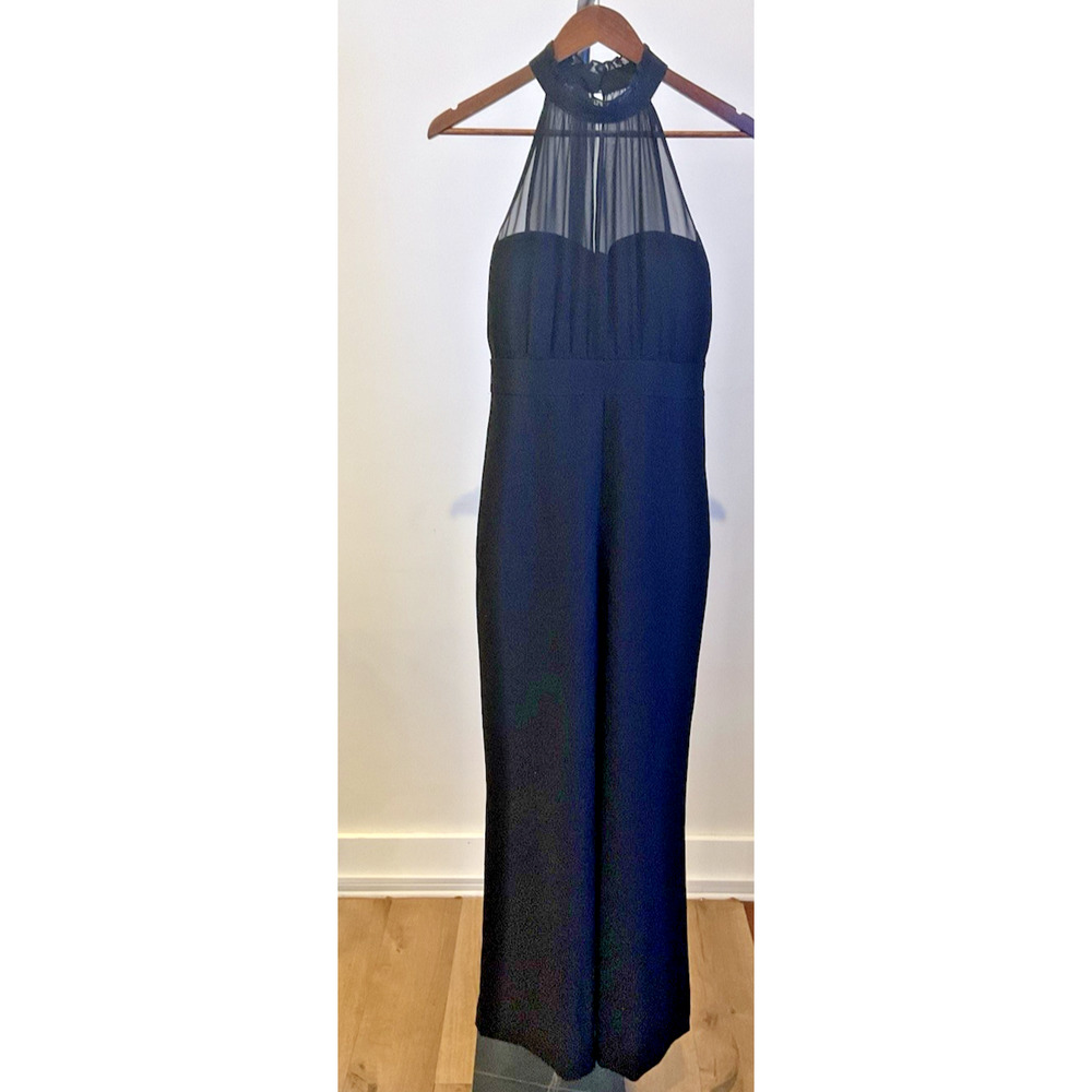 Vince Camuto Black Wide Leg Jumpsuit, Size 2P